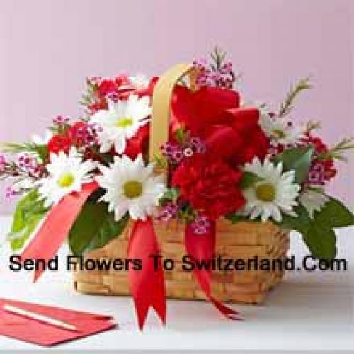 Lovely Arranged Carnations and Gerberas