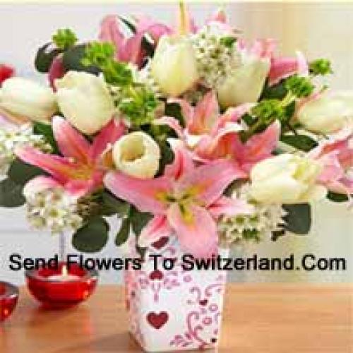 Tulips and Lilies with Assorted Flowers