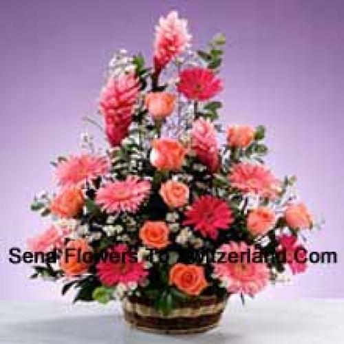 Assorted Stems Flower Basket