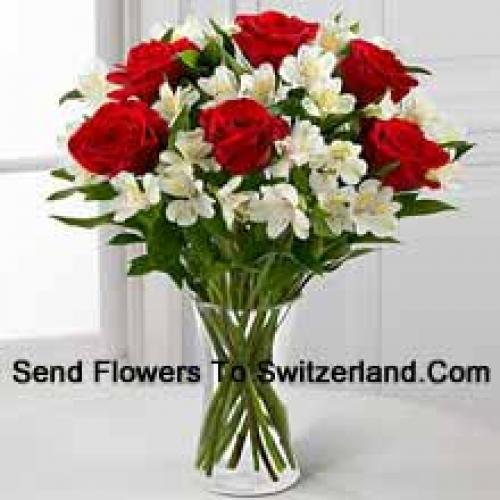 Elegant 7 Red Roses 